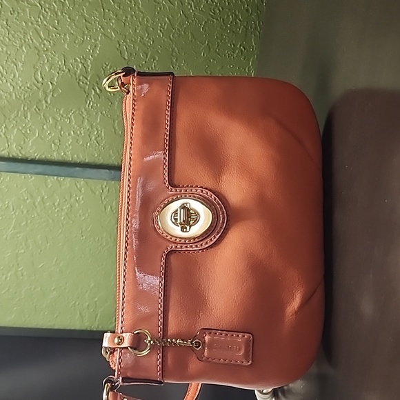 Coach Handbags - Coach nwot genuine leather and patent leather wristlet